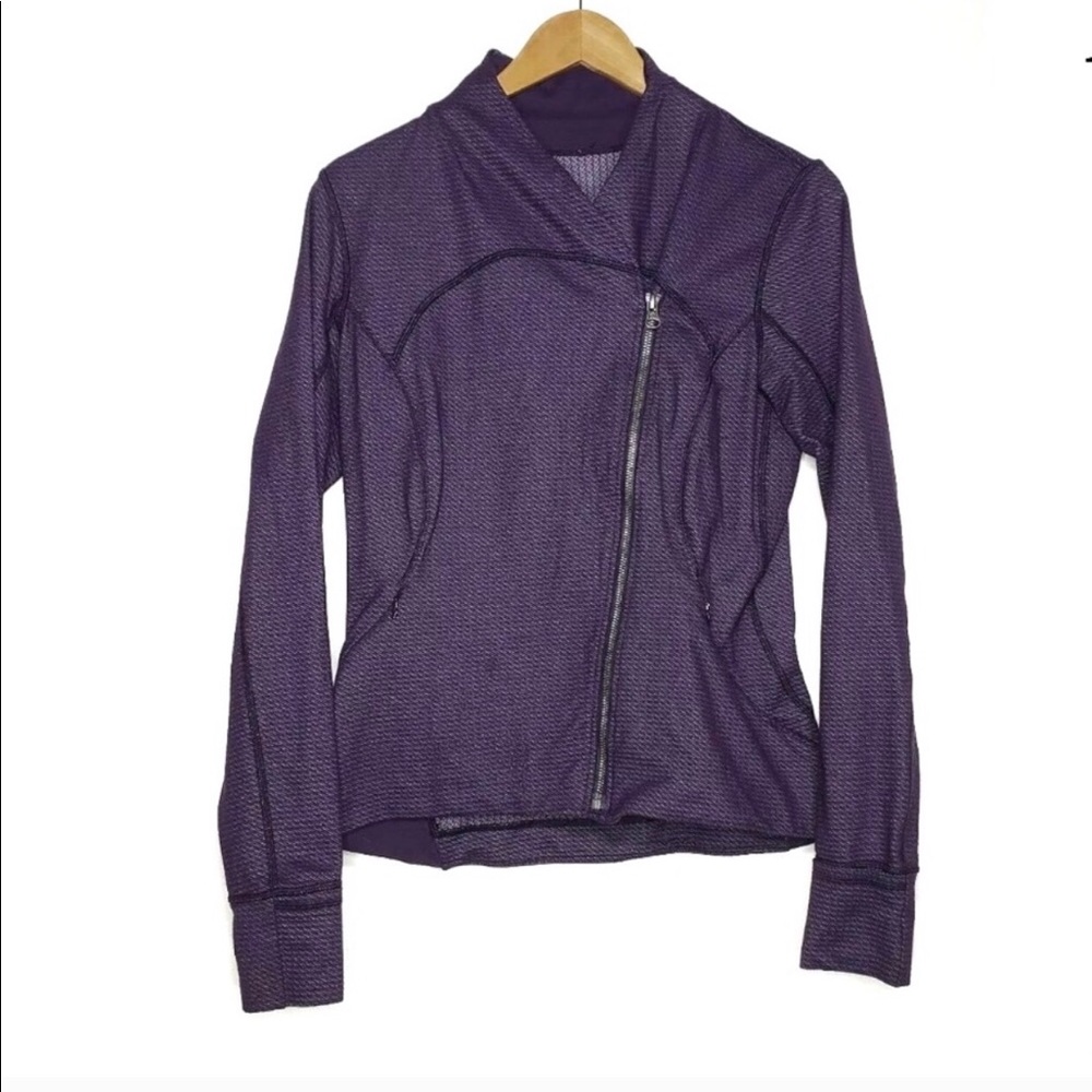Lululemon Side Zip Purple, Full Zip Jacket Size 10